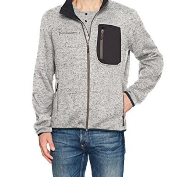 Free Country Men's Sweater Fleece Utility Jacket Large - Picture 11 of 11